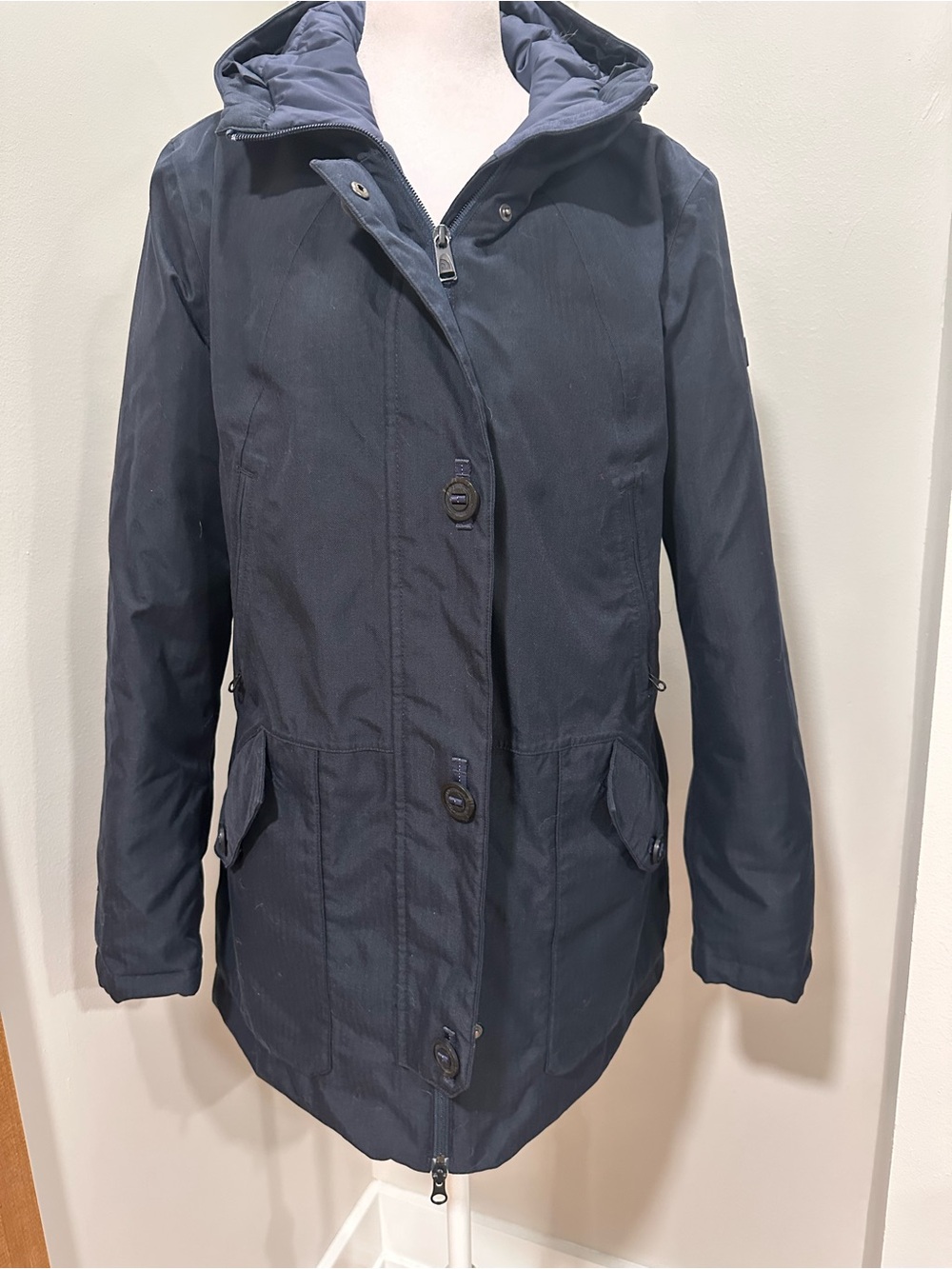 The North Face Navy Hooded Winter Coat